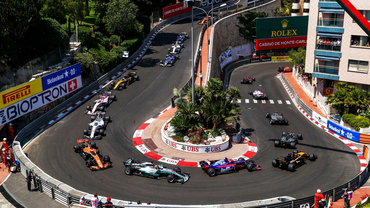 F1 cars at monaco